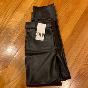 Zara leather pants new with tags!!!